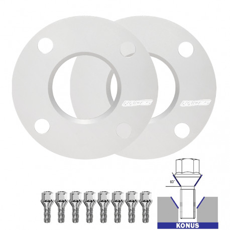 Distanțiere pentru model dedicat Set 2buc distanțiere (de trecere) pentru Opel Kadett D - 5mm, 4x100, 56,6 | race-shop.ro