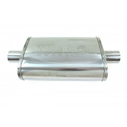 Tobă intermediară inox RACES 23, intrare / ieșire 2,7 "(68mm)