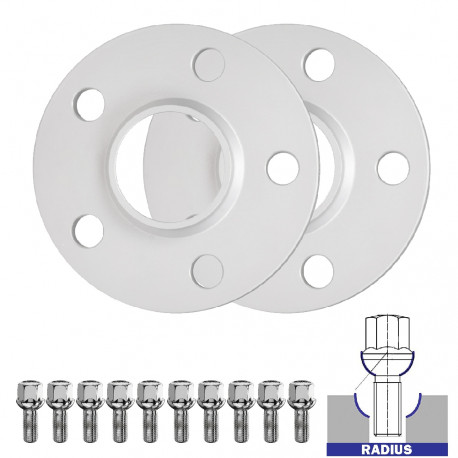 Distanțiere pentru model dedicat Set 2buc distanțiere (cu inel) pentru Audi A4&nbsp;B6&nbsp;- 17mm, 5x112, 57,1 | race-shop.ro