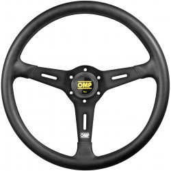 Volan sport cu 3 spițe OMP SAND, 380mm, poliuretan, fără adâncime, negru