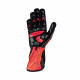 Mănuși Mănuși OMP KS-2 ART (cusătură exterior) negru/roșu | race-shop.ro