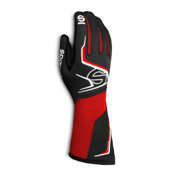Mănuși de curse Sparco TIDE, (cusături exterioare) roșu/negru