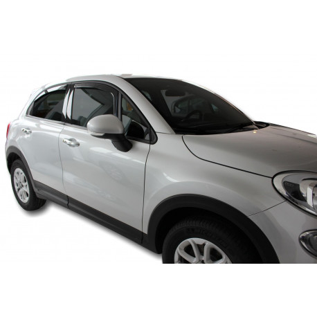 Paravânturi Deflectoare geamuri FIAT 500X 5D 2015-up (+OT) 4 bucăți (față+spate) | race-shop.ro