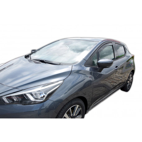 Paravânturi Deflectoare geamuri NISSAN MICRA K 14, 5D 2017-up 2 bucăți (față) | race-shop.ro