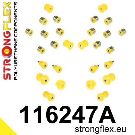 W140 (91-98) STRONGFLEX - 116247A: Set bucșe complet SPORT | race-shop.ro