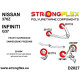 G37 (07-13) STRONGFLEX - 286201B: Kit de bucșe punte față | race-shop.ro