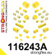 W210 STRONGFLEX - 116243A: Kit complet bucșe suspensie SPORT | race-shop.ro