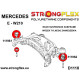 W210 STRONGFLEX - 116242B: Bucșă cadru spate kit | race-shop.ro