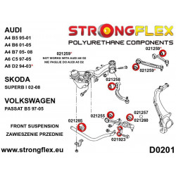 STRONGFLEX - 226209B: Set bucșe complet