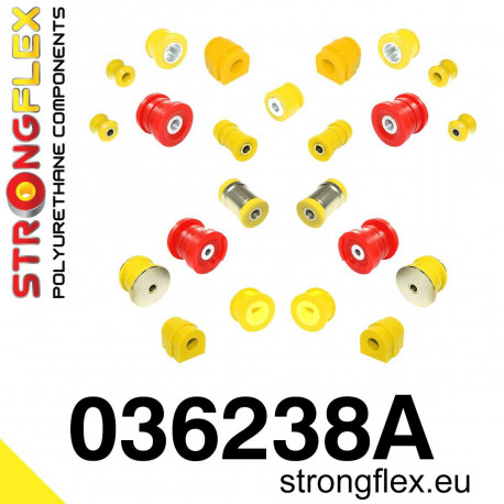 E46 M3 STRONGFLEX - 036238A: Kit complet bucșe suspensie SPORT | race-shop.ro