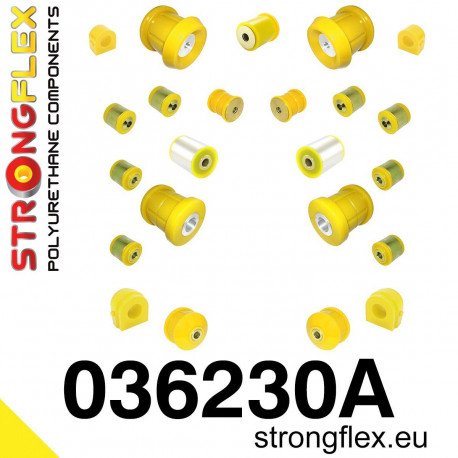M3 E90/E92/E93 STRONGFLEX - 036230A: Kit complet bucșe suspensie SPORT | race-shop.ro