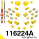 W124 STRONGFLEX - 116224A: Kit complet bucșe suspensie SPORT | race-shop.ro