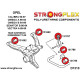 A / Calrton mk2 (86-94) STRONGFLEX - 131786B: Bucșă bara stabilizatorului spate la braț | race-shop.ro