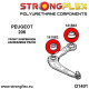 206 (+) / 207 Compact / 207i (SD) (98-17) STRONGFLEX - 141562A: Bucșă față braț față SPORT | race-shop.ro