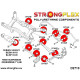 Baja (02-06) STRONGFLEX - 276158A: Kit bucșe pentru puntea spate SPORT | race-shop.ro