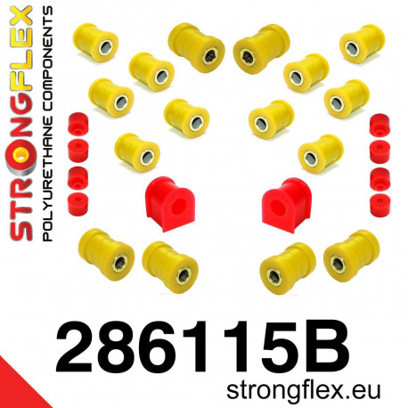 S15 (99-02) STRONGFLEX - 286115B: Kit bucșe pentru puntea spate | race-shop.ro