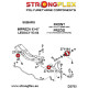 Baja (02-06) STRONGFLEX - 276117A: Kit bucșe bara antiruliu față SPORT | race-shop.ro