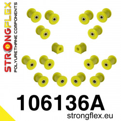 STRONGFLEX - 106136A: Set bucșe poliuretan, punte spate SPORT