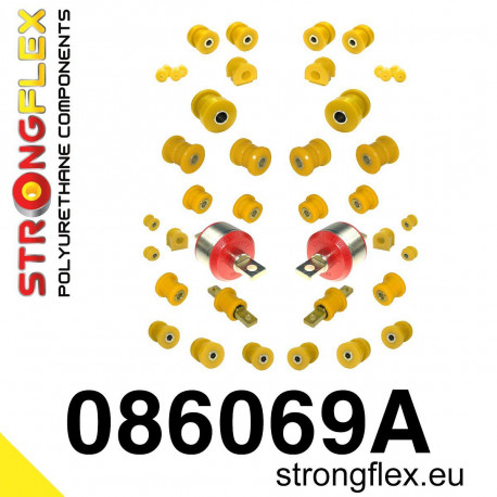 CRX del Sol (92-97) STRONGFLEX - 086069A: Kit complet bucșe suspensie SPORT | race-shop.ro