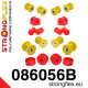 CRX (88-91) STRONGFLEX - 086056B: Kit de bucșe punte față | race-shop.ro