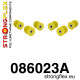 CRX del Sol (92-97) STRONGFLEX - 086023A: Kit bucșe braț inferior spate SPORT | race-shop.ro