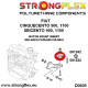 Seicento (98-08) STRONGFLEX - 061522A: Bucșă motor SPORT | race-shop.ro