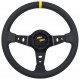 Volane sport Volan sport cu 3 spițe RACES Corsa, 350mm, piele ecologică, adâncime 90mm, negru/galben | race-shop.ro