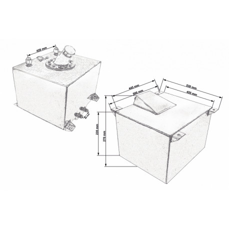 Rezervor combustibil Rezervor combustibil sport cu gât alimentare | race-shop.ro
