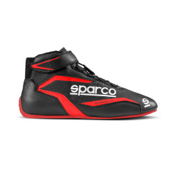 Încălțăminte de curse cu omologare FIA Sparco FORMULA, negru/roșu