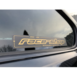 Sticker race-shop gold, autocolant auto
