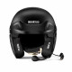 Căști deschise Cască deschisă de curse cu omologare FIA Sparco RJ-i (HANS + intercom), negru | race-shop.ro