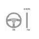 Volane sport Volan sport cu 3 spițe Sparco R330, 330mm, piele întoarsă, fără adâncime, negru/galben | race-shop.ro