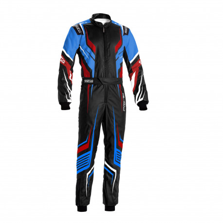 Combinezoane Combinezon de karting cu omologare CIK-FIA SPARCO PRIME K, negru/albastru/roșu | race-shop.ro
