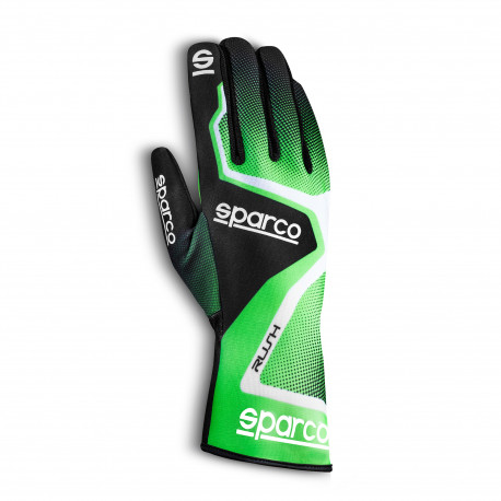 Mănuși Mănuși Sparco Rush (cusătură interior), black/green | race-shop.ro