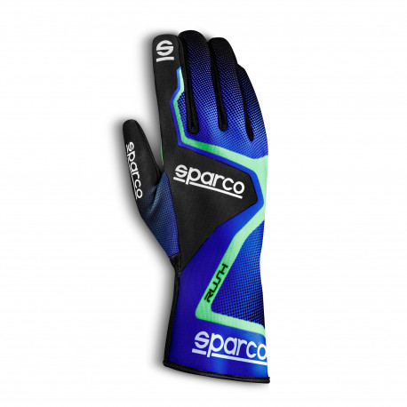 Mănuși Mănuși Sparco Rush (cusătură interior), blue/green | race-shop.ro