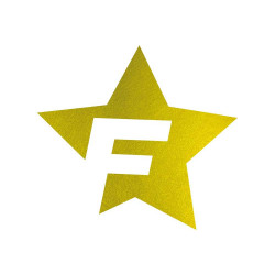 Autocolant Cardesign F-STAR, 41x39cm, auriu