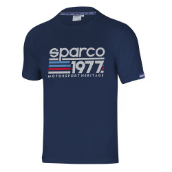Tricou Sparco 1977 albastru