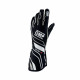 Mănuși Mănuși de protecție curse OMP ONE-S cu omologare FIA (cusături exterioare) negru/alb | race-shop.ro