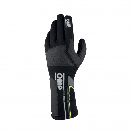 Mănuși Mănuși de curse OMP PRO MECH EVO cu omologare FIA (cusături interioare) negru | race-shop.ro