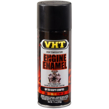 Vopsea termorezistență motor VHT ENGINE ENAMEL spray motor vopsea, neagră (Flat Black) | race-shop.ro