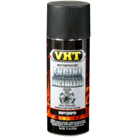 Vopsea termorezistență motor VHT ENGINE METALLIC spray vopsea motor, negru (Black Pearl) | race-shop.ro