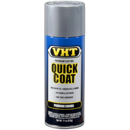 Vopsea termorezistență motor VHT QUICK COAT spray vopsea, argintie (Bright Aluminum) | race-shop.ro