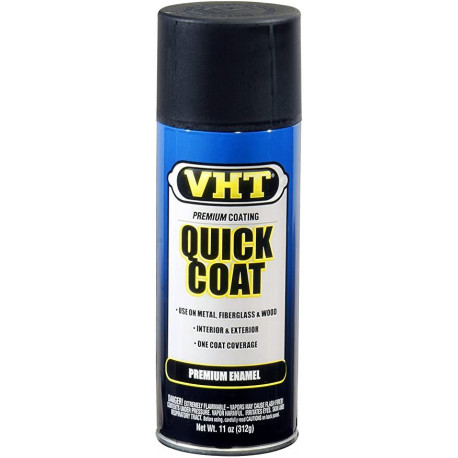 Vopsea termorezistență motor VHT QUICK COAT spray vopsea, negru (Flat Black) | race-shop.ro