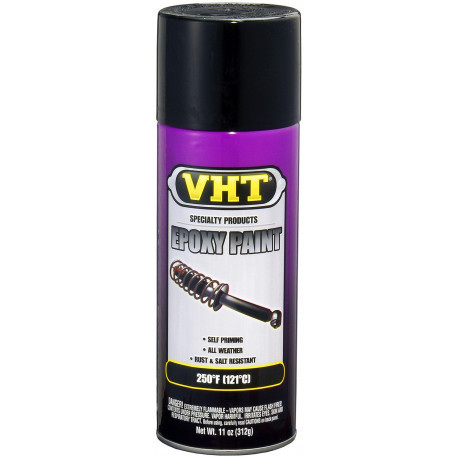 Vopsea termorezistență motor VHT EPOXY spray vopsea pentru orice vreme, neagră (Gloss Black) | race-shop.ro