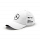 Sepci, Căciuli Şapcă Trucker MERCEDES AMG Lewis Hamilton, albă | race-shop.ro