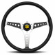 Volane sport Volan sport cu 3 spițe MOMO CALIFORNIA, 360mm, piele, adâncime 34mm, negru/argintiu | race-shop.ro