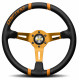 Volane sport Volan sport cu 3 spițe MOMO DRIFTING 350mm, piele, portocaliu | race-shop.ro