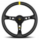 Volane sport Volan sport cu 3 spițe MOMO MOD.07, 350mm, piele, adâncime 72mm, negru/galben | race-shop.ro