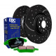 Frâne EBC Kit frână față EBC PD11KF1219 - Discuri Turbo Grooved + Plăcuțe Greenstuff | race-shop.ro