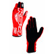 Mănuși Mănuși de curse OMP KS-4 ART my2023 (cusătură internă) roșu/alb | race-shop.ro